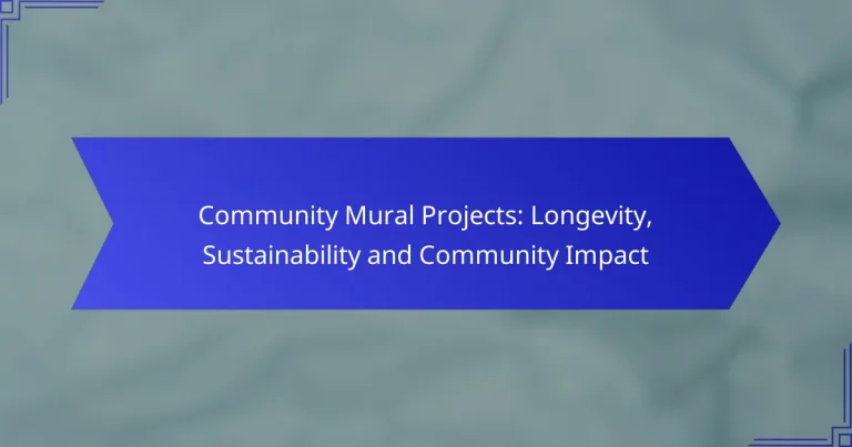 Community Mural Projects: Longevity, Sustainability and Community Impact