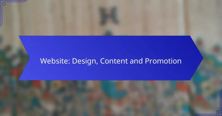 Website: Design, Content and Promotion